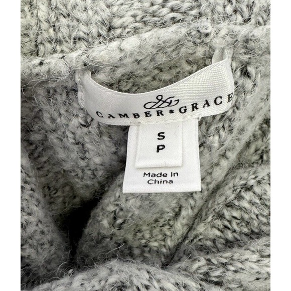 Camber & Grace Turtleneck Sweater Dress Gray SP - Picture 3 of 4